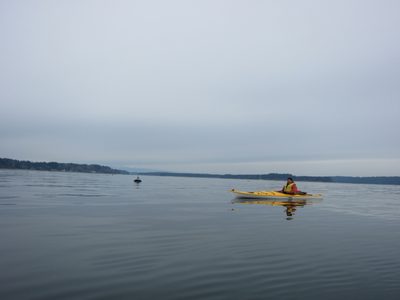 John out in the kind-of open water.