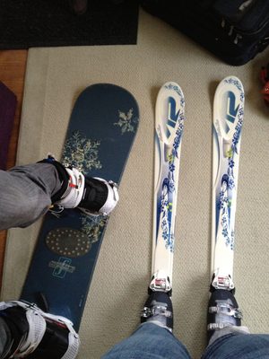 John came to visit and on the slopes seemed like the...