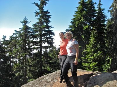 At the first lookout.  We could see Mt Rainier, but I...