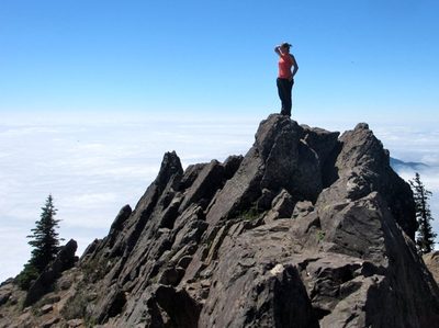 Step 1: climb to the top of something.  Step 2: find the...