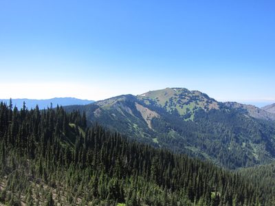 The previous photos were taken from the trail visible on...