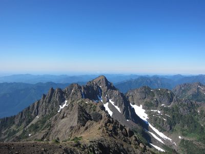 Looking from Mt Washington back towards Mt Ellinor. ...