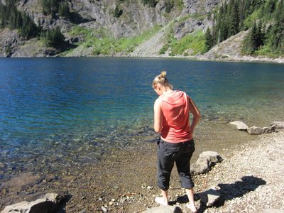 Now, having hiked 4 miles and it being hot and there...