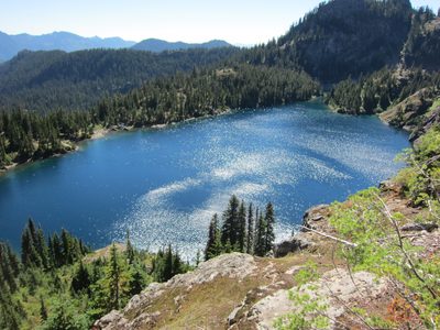 We continued hiking from Rachel Lake to Rampart Ridge...