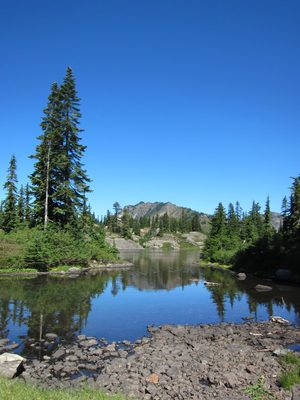 Another Rampart Lake.  There were probably four or five...