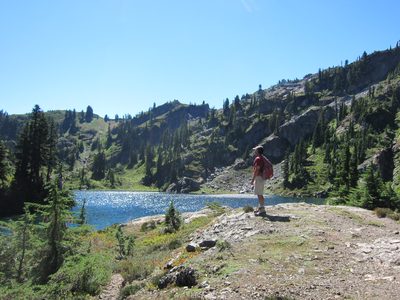 Andrew surveys the yonder.  We would later learn that we...