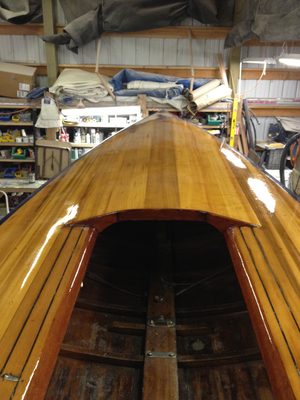 Fancy woodwork (done by Bill and Jim Findley) on Sparkle.