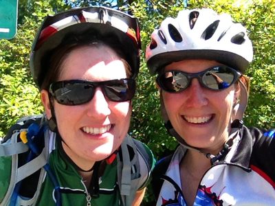 My friend Stephanie and I, after a nice bike ride.  Best...