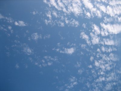 Sky as viewed through sunglasses.