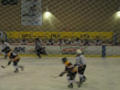 The second Posse game, at the Ice Den.  Crappy photo...