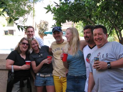 Saturday, maybe?  I don't know when.  On the back patio:...