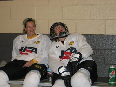 More pre-game.  Ah, Morgan, oblivious to what is to come...