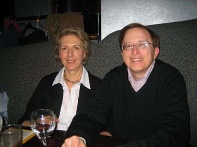 Aunt Judy and Uncle Alan at the restaurant