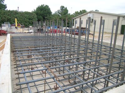 Closer view of rebar.  Tied that all myself!