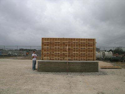 South side top half, almost ready for casting.  The side...