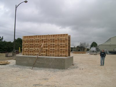 Southside wall, almost ready to go.  A Catherine on the...