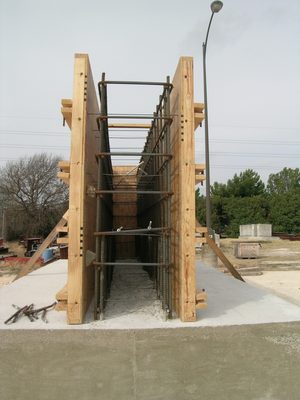Two and a half foot wide wall right there.