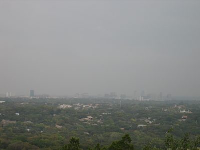 Towards downtown.  It would have been a nicer view had...