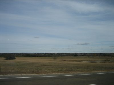 ... and then more flat.  Up near Lubbock, it was mighty...