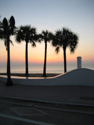 A very different view the next morning.