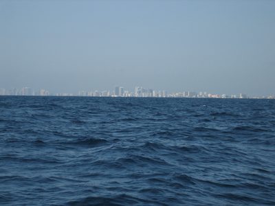 Looking back towards shore