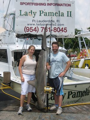 Jay and Catherine with Mr. Shark