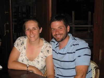 Out to dinner on our last night