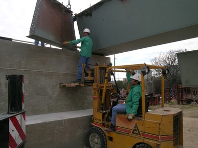 Mike positions the first diaphragm.
