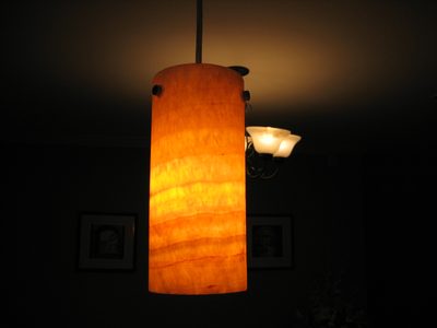 Each of the lights has a unique fixture.