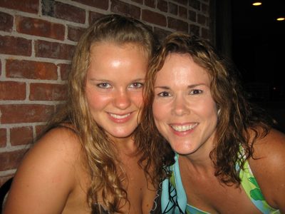 Sharon and a deliciously young-looking mother-of-the-bride