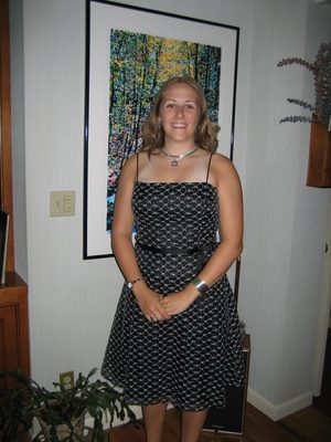 All prettied up, before heading over to the church