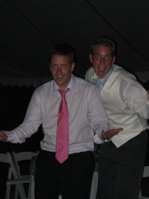 The Todd and some guy in a pink tie who wanted his picture taken