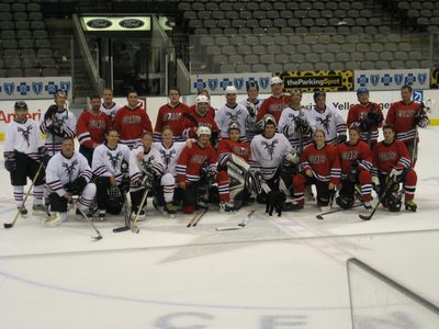 Red Goats vs. White Goats, at the AA Center