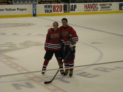 Jay and Catherine on the ice