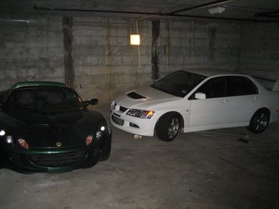 John's awesome parking spots.