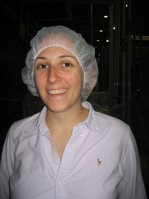 Catherine at the chocolate factory.