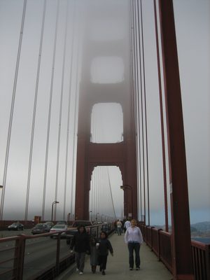 Catherine on the bridge!
