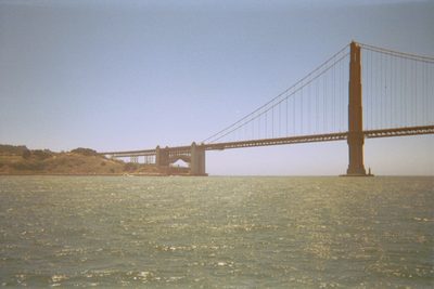 Looking back at the bridge as we sailed back towards harbor.