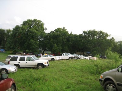 The field of cars.  There were a lot of people there! ...