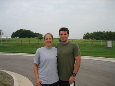 Catherine and Jay Sunday morning, pre-tri.