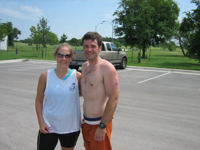 Cat and Jay, post-race.