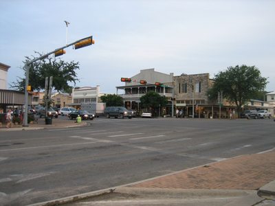Downtown Fredericksburg, Texas.