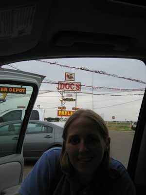 Doc's liquor store, on "the strip" (I believe), the only...