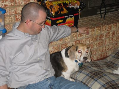 Craig (Colleen's husband) and Buster.