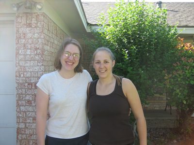 Colleen and Catherine say goodbye :(