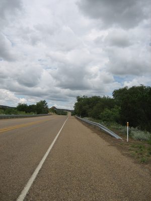 Leaving Quitaque, a town in Caprock Canyon.