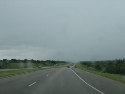 Rain in Texas comes out of nowhere.