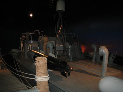 A restored PT boat, one that actually saw action.