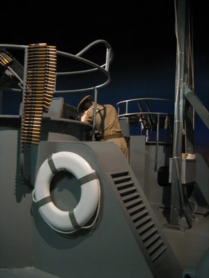 Midship of the PT boat.