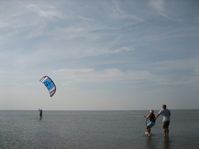 As you can see, the kite isn't necessarily that high and...